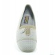 Espadrille elastic button