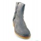 Plain furry ankle boot