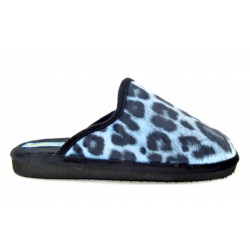 Zapatilla leopardo azul D'ESPINOSA