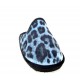 Bleu Leopard Slipper D'ESPINOSA