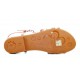 Zapato sandalia tiras bronce PORRONET