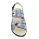 Comfort sandal shoe two elastic velcro Porronet