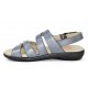 Comfort sandal shoe two elastic velcro Porronet