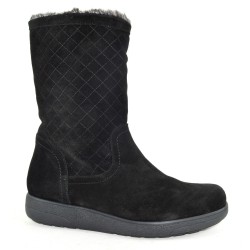 Square pattern ankle boot