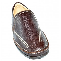 Moccasin stitched shoe